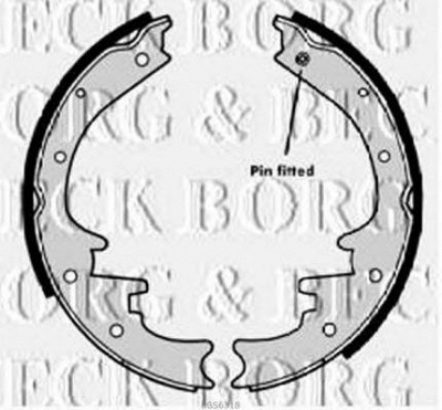 BORG & BECK bbs6318 -  Комплект тормозных колодок